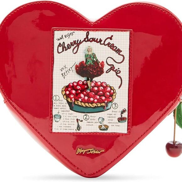 Betsey Johnson Kitsch Sweet As Cherry Pie Crossbody Bag New Sealed - Picture 2 of 16